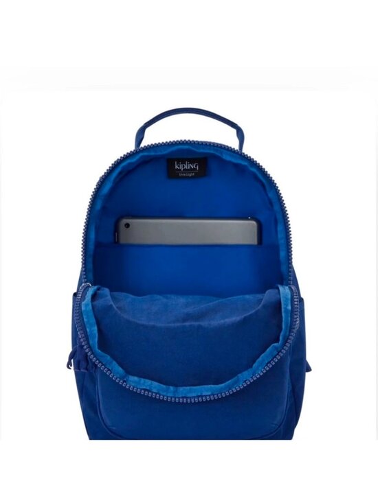 NWT Kipling Seoul Up to 15 in Laptop Large Backpack DEEP SKY BLUE  BP4233 School main image 5